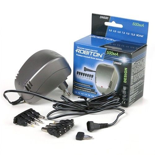 Блок питания нестаб. Robiton DN500 (220/3-12В, 0,5A)