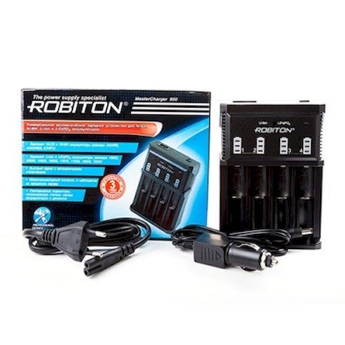 Зарядное у-во Robiton MasterCharger 850 (до 4АКБ, AA/AAA/С/18650, автомат.)