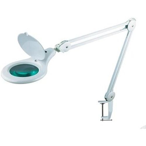 Лупа настольная с подсветкой 5х на струбцине (90Led)