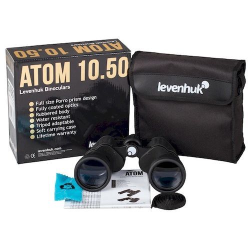 Бинокль 10х50 Levenhuk New Atom