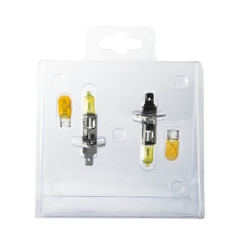 К-т галогенных автоламп SVS H1 55W+W5W, 3000K Ver.2.0 (желтый)