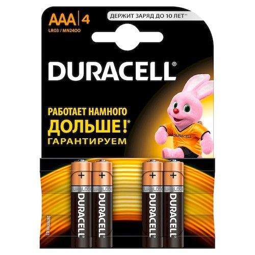 Батарейка LR03 Duracell Basic (4шт)