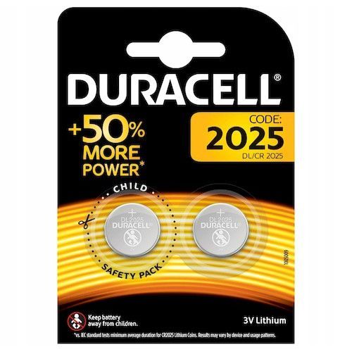 Батарейка CR2025 Duracell Lithium (2шт)