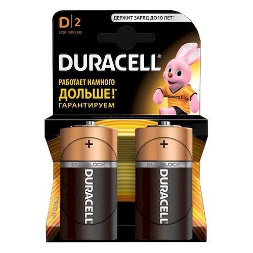 Батарейка LR20 Duracell Basic (2шт)