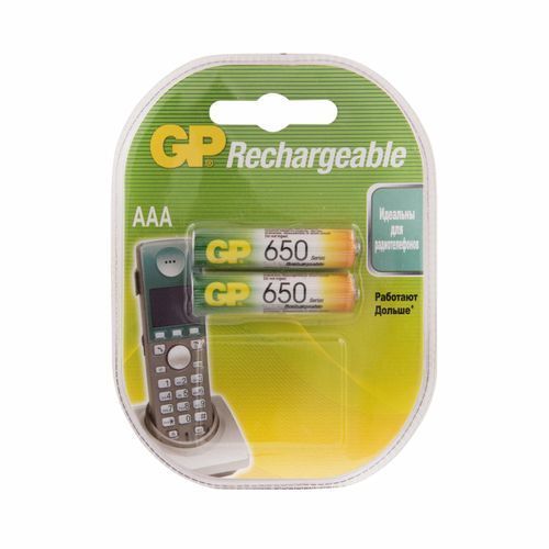 Аккумулятор HR03 0,65Ач, Ni-Mh GP (2шт)
