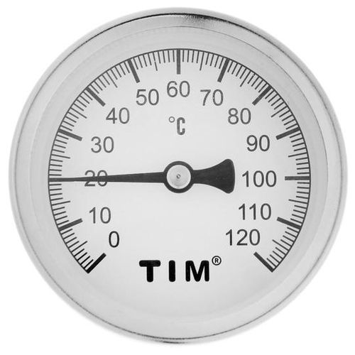 Термометр 63мм шток 50мм температура до 120С нижнее подключение