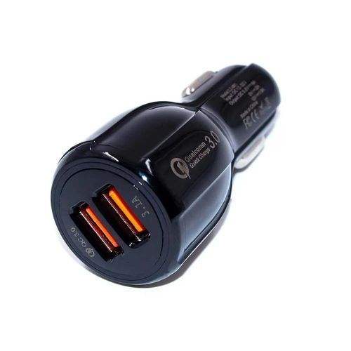 Переходник прик.шт./2USB Olmio Smart IC (30Вт, 5,4А, QC3.0)