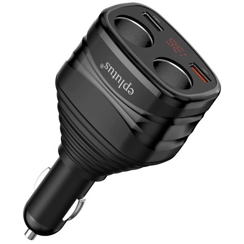 Переходник прик.шт./2 прик.гн.+2USB LED Eplutus FC-226 (120Вт, 3А, QC3.0)